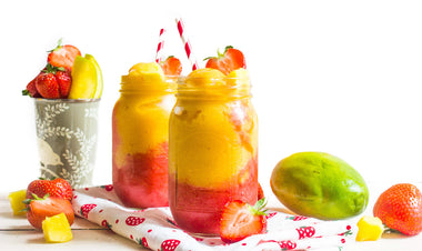 Mango Strawberry Slushies